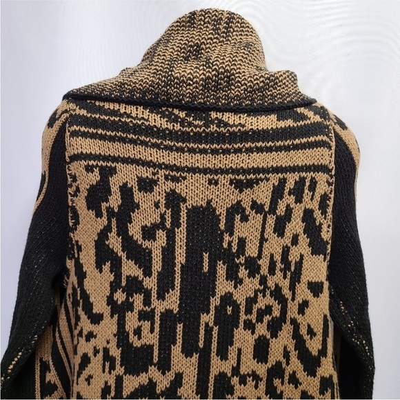 Calvin Klein Sweater Duster Cardigan Zebra Leopard - Picture 13 of 14